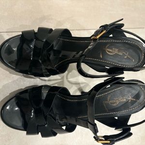 YSL patent leather black